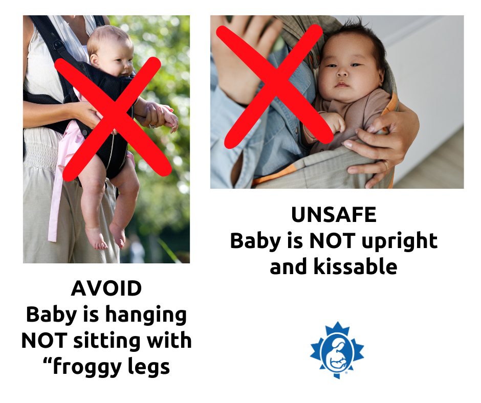 incorrect baby wearing